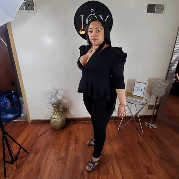 The "Shut It Down" Peplum 1 piece - Picture 6 of 9